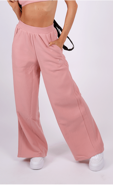 calça adidas originals flare pink